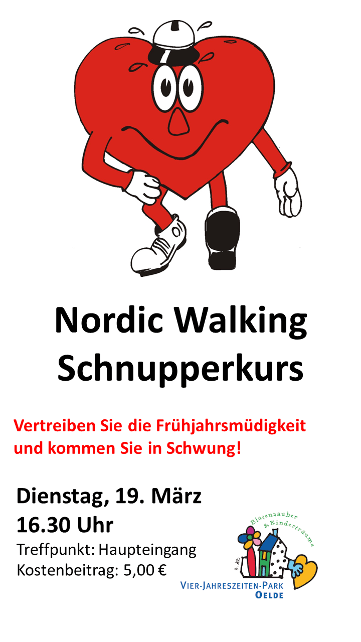 Nordic Walking Schnupperkurs / Dienstag, 19. März 16:30 Uhr