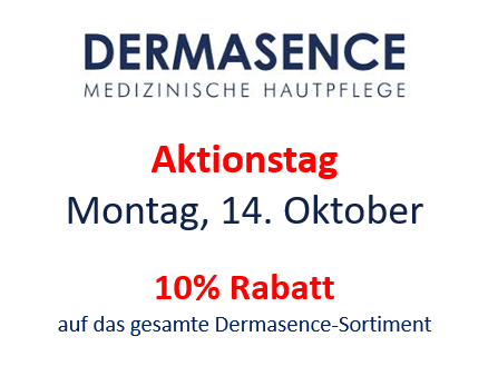 Aktionstag Montag, 14. Oktober / DERMASENCE MEDIZINISCHE HAUTPFLEGE